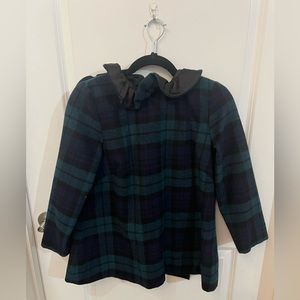 Tuckernuck Faye Wool Black Watch Tartan Blouse | S